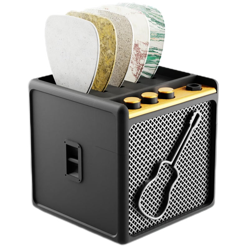 HOTCAN Guitar Pick Display Holder - Stylish Organizer for Music Enthusiasts and Musicians (Black) - Image 1